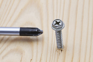 Image showing screw and screwdriver 