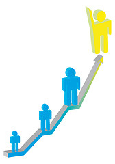 Image showing social ladder