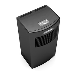 Image showing Black mobile air conditioner