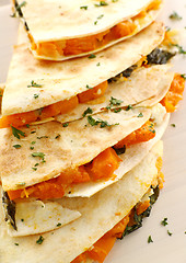 Image showing Pumpkin Quesadilla Stack