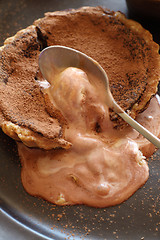 Image showing Tart And Ice Cream