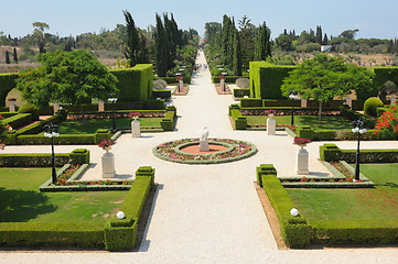 Image showing Bahai Gardens near Acre