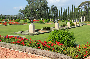 Image showing Bahai Gardens near Acre