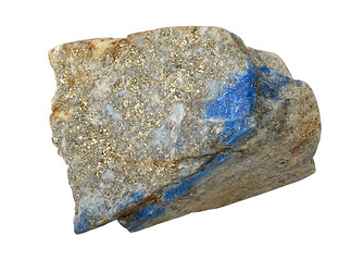 Image showing Mineral collection: Lapis lazuli.