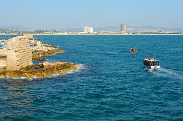 Image showing Remains of fortress walls of the Acre