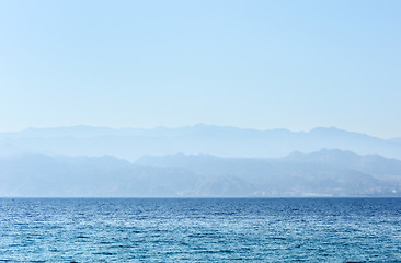 Image showing Red Sea at dawn