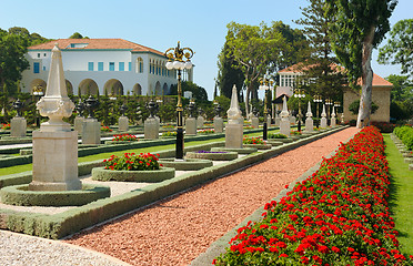 Image showing Bahai Gardens near Acre