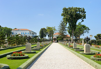 Image showing Bahai Gardens near Acre