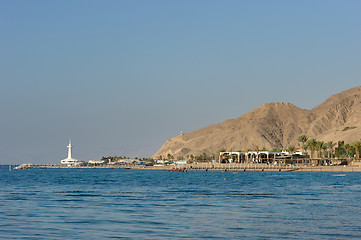 Image showing Red sea coast and coral reef 