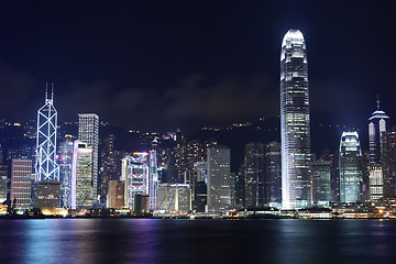 Image showing Hong Kong skyline at night