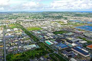 Image showing aerial photo of okinawa japan