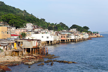 Image showing fishing village of Lei Yue Mun in Hong Kong