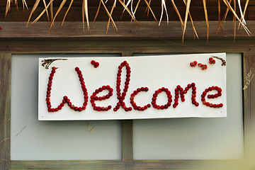 Image showing welcome sign