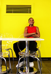 Image showing Portrait of a gorgeous young black man