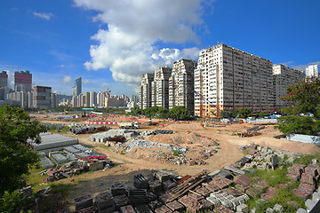 Image showing construction site in city