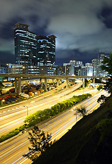Image showing traffic through downtown HongKong
