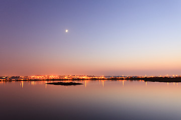 Image showing The river and the city.