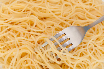 Image showing Spaghetti and Fork