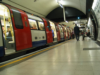 Image showing London tube train