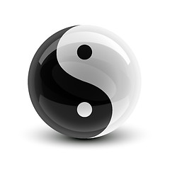Image showing Yin and Yang ball
