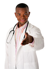 Image showing Doctor ready to shake hands
