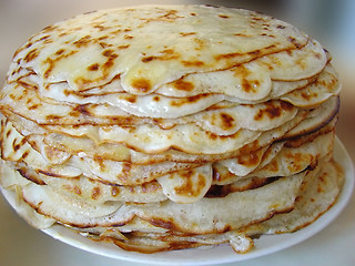 Image showing stack of pancakes