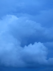 Image showing dark rainy clouds background