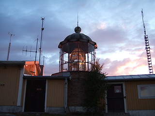 Image showing Lighthouse in the sunset