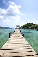 Image showing Beautiful pier in Thailand