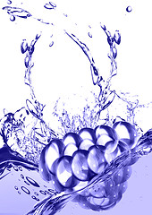 Image showing Blackberry in water