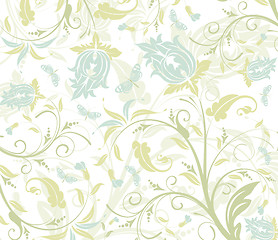 Image showing Flower seamless pattern