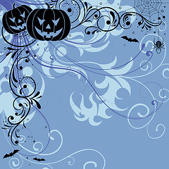 Image showing Floral Halloween background