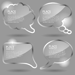 Image showing Glass Speech Bubbles 