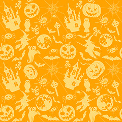 Image showing Halloween seamless background