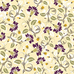 Image showing Flower seamless pattern