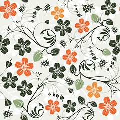 Image showing Flower seamless pattern