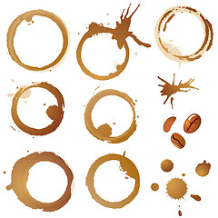 Image showing Coffee Stains and Grains