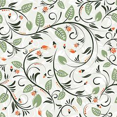 Image showing Flower seamless pattern