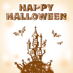 Image showing Halloween doodle