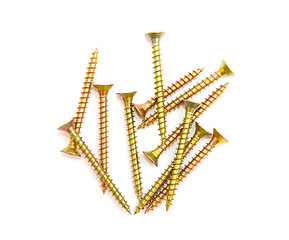 Image showing Yellow screws 