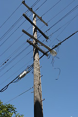 Image showing Electricity cables