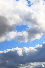 Image showing sky background with clouds