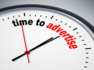 Image showing time to advertise