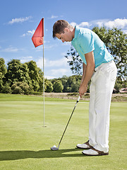 Image showing golf player