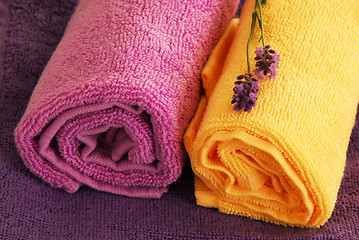 Image showing Colorful towels