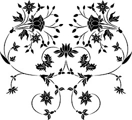 Image showing Element for design, flower illustration