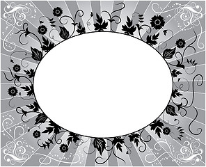 Image showing Element for design, flower frame