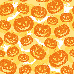 Image showing Halloween seamless background