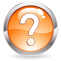 Image showing Gloss Button with question mark