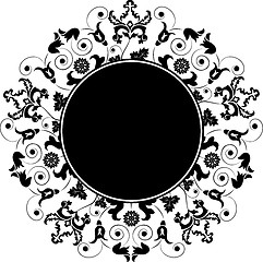 Image showing Floral frame, element for design, vector